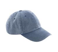Beechfield Flach geschnittene Vintage Kappe - Hell jeansblau