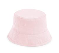 CB90NB Beechfield Junior Kinder organische Baumwolle Anglerhut Powder Pink S/M