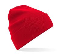 Beechfield Beanie aus Biobaumwolle Cuffed - Rot