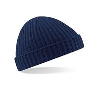 Beechfield Beanie-Mütze B460 – Unisex Retro-Fischer-Design, blau