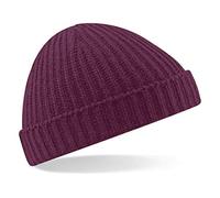 Beechfield Beanie-Mütze Unisex Retro-Fischer-Design, rot, B460