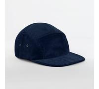 Beechfield Bio-Baumwolle Flat-Cap mit Metallverschluss Cord Kord EarthAware® Camping Cap Navy (Oxford)