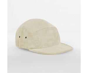 Beechfield Bio-Baumwolle Flat-Cap mit Metallverschluss Cord Kord EarthAware® Camping Cap Stone