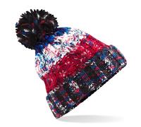 Beechfield Bunte Wintermütze mit Bommel Corkscrew - Black Jacks