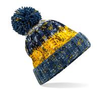 Beechfield Bunte Wintermütze mit Bommel Corkscrew - Morning Frost