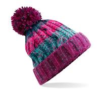Beechfield Bunte Wintermütze mit Bommel Corkscrew - Winter Berries