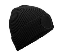 Beechfield Beanie Circular Fashion Patch – Schwarz – Einheitsgröße