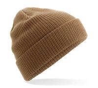Beechfield Damen / Herren Beanie Mütze Wintermütze Strickmütze Bisquit (Beige)
