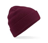 Beechfield Damen / Herren Beanie Mütze Wintermütze Strickmütze Burgundy