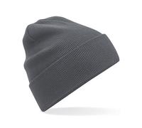 Beechfield Damen / Herren Beanie Mütze Wintermütze Strickmütze Graphite Grey