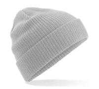 Beechfield Damen / Herren Beanie Mütze Wintermütze Strickmütze Light Grey (Grau)
