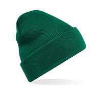 Beechfield Damen/Herren Beanie Wintermütze Strickmütze Recycelt Bottle Green