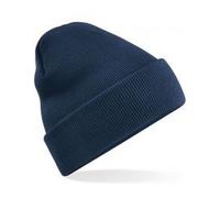 Beechfield Damen/Herren Beanie Wintermütze Strickmütze Recycelt French Navy