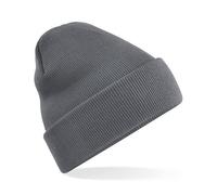 Beechfield Damen/Herren Beanie Wintermütze Strickmütze Recycelt Graphite Grey