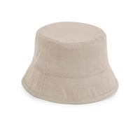 Beechfield Damen / Herren Bucket Hat Fischerhut Sonnenschutz Anglerhut Baumwolle Twill Sand