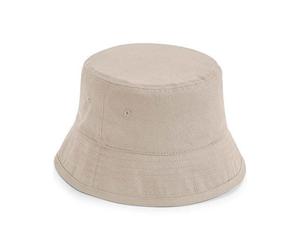 Beechfield Damen / Herren Bucket Hat Fischerhut Sonnenschutz Anglerhut Baumwolle Twill Sand