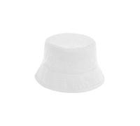 Beechfield Damen / Herren Bucket Hat Fischerhut Sonnenschutz Anglerhut Baumwolle Twill Weiss