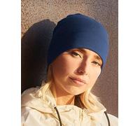 Beechfield Damen / Herren Feinstrickmütze aus Merinowolle Steel Blue (Blau)