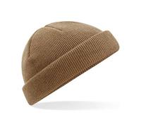 Beechfield Damen / Herren Fleece Docker Beanie Mütze Braun (Biscuit)