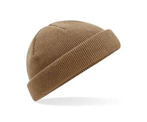 Beechfield Damen / Herren Fleece Docker Beanie Mütze Braun (Biscuit)