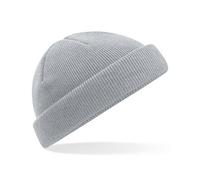 Beechfield Damen / Herren Fleece Docker Beanie Mütze Grau