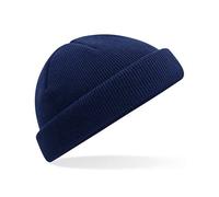 Beechfield Damen / Herren Fleece Docker Beanie Mütze Navy (Oxford)
