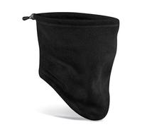 Beechfield Damen / Herren Loop Fleece Schal Schlauchschal Halstuch Recycelt Schwarz