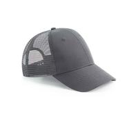 Beechfield Damen / Herren Recycelte Basecap Urbanwear 6 Panel Snapback Truckercap Grau (Graphite)