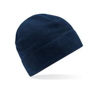 Beechfield Damen / Herren Recycelte Mütze Fleece Pull-On Beanie Mütze Wintermütze Navy