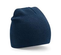 Beechfield Damen/Herren Recycled Original Pull-On Beanie Mütze Wintermütze Navy