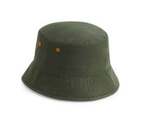 Beechfield Damen/Herren Recycled Polyester Bucket - Hut Fischerhut Grün (Olive)