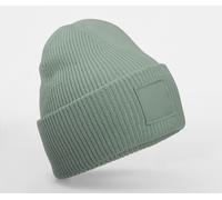 BEECHFIELD DEEP CUFFED TONAL PATCH BEANIE DUSTY GREEN