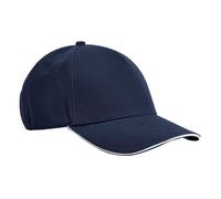Beechfield - "EarthAware Classic" Baseball-Mütze Sandwichschirm (Dunkelblau/Weiß) Einheitsgröße