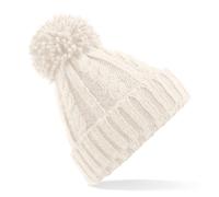 Beechfield Elegante Strickmütze Melange - Cremeweiß