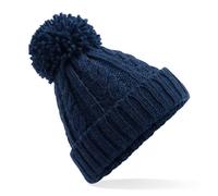 Beechfield Elegante Strickmütze Melange - Marineblau