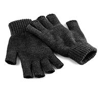 Beechfield Herren Fingerlose, Anthrazit, S/M Handschuhe für kaltes Wetter