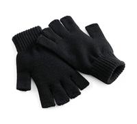 Beechfield Fingerlose Handschuhe - Schwarz | S/M