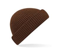 Beechfield Flache Strickmütze Harbour - Haselnuss