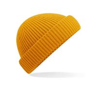 Beechfield Flache Strickmütze Harbour - Senf