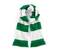 Beechfield Gestreifter Schal Stadium - Grün / weiß