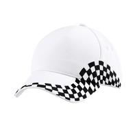 Beechfield - "Grand Prix" Baseball-Mütze (Weiß) Einheitsgröße