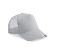 BEECHFIELD HALF MESH TRUCKER LIGHT GREY/LIGHT GREY