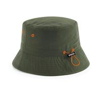 Beechfield Fischerhut B84R Damen/Herren aus recyceltem Polyester Olivgrün L/XL
