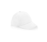 BEECHFIELD JUNIOR ORGANIC COTTON 5 PANEL CAP WHITE