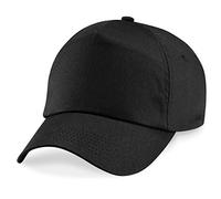 Beechfield Junior Original 5 Panel Cap, verschiedene Farben Schwarz