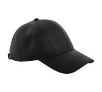Beechfield - Kappe 6 Segmente für Herren/Damen Unisex (Schwarz) Einheitsgröße