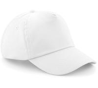CB10B Beechfield Junior Original 5-Panel Cap White One Size
