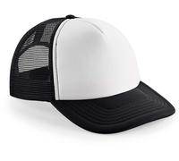 Beechfield Kinder 5-Panel Polyester Mesh Kappe Netz Cap B645B black/white one size