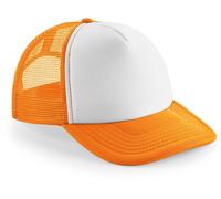 CB645b Beechfield Junior Vintage Snapback Trucker Orange One Size