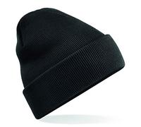 Beechfield Kinder-Mütze Junior Original Cuffed Beanie mit Bündchen Schwarz One Size